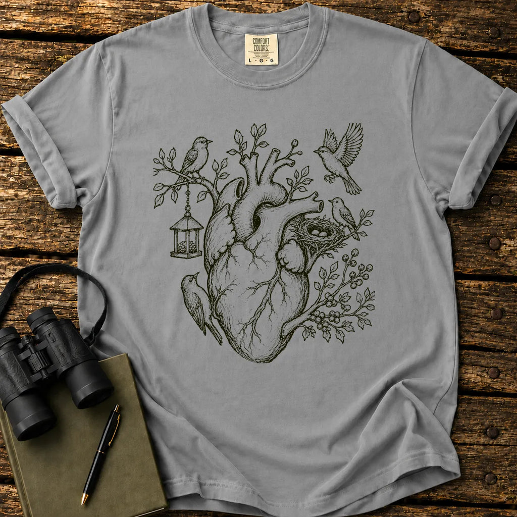 Birder Heart T-shirt
