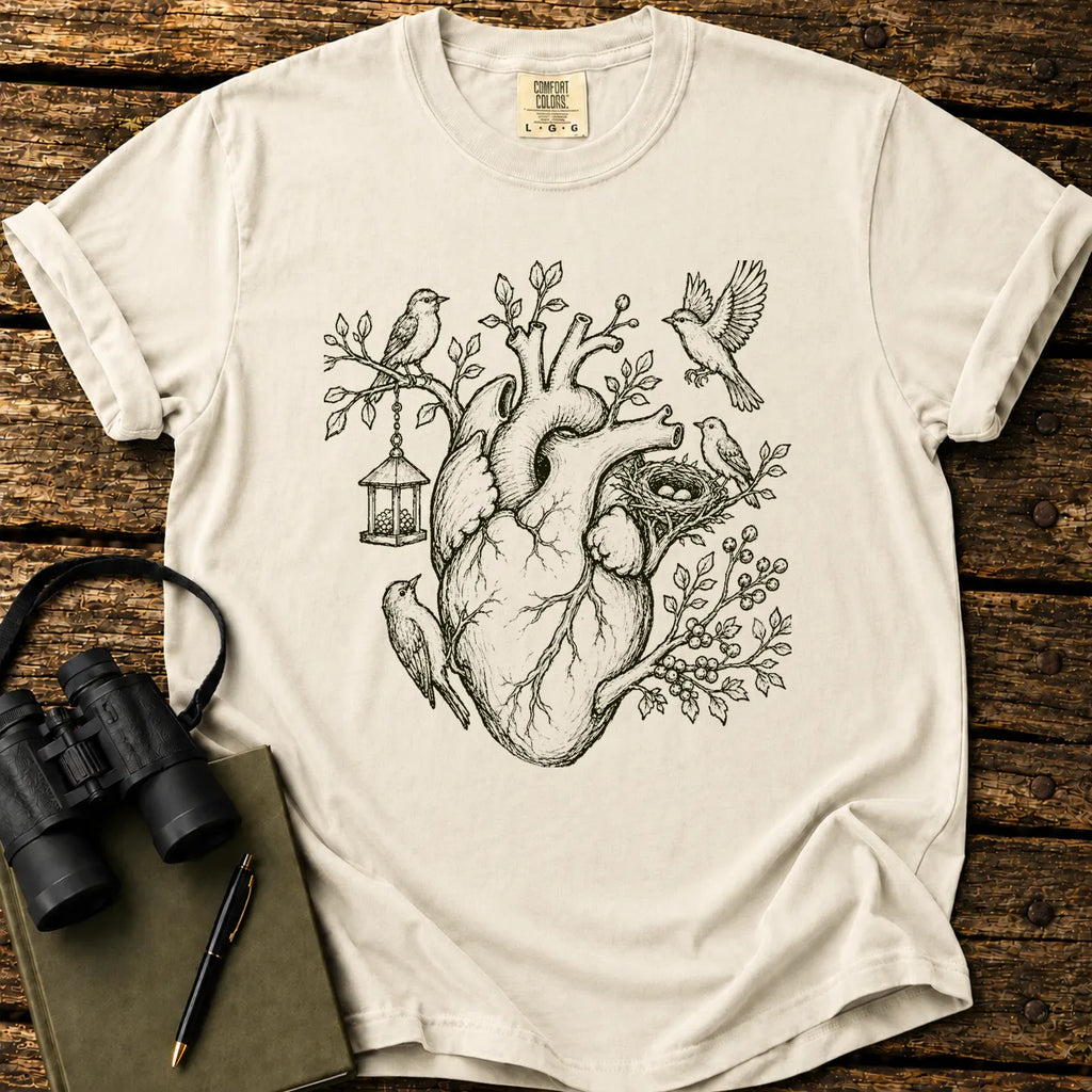 Birder Heart T-shirt
