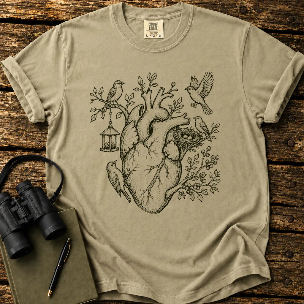 Birder Heart T-shirt