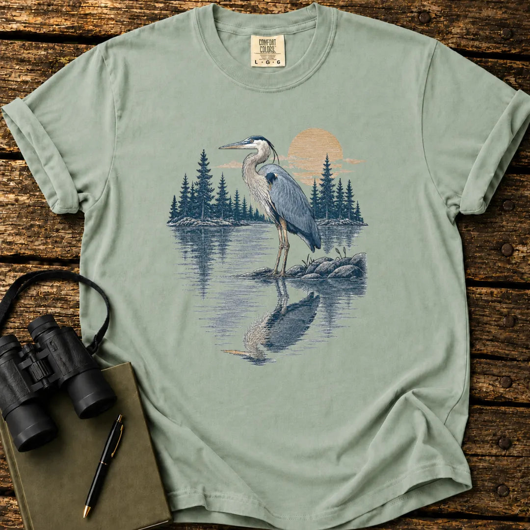 Great Blue Heron Lake T-shirt