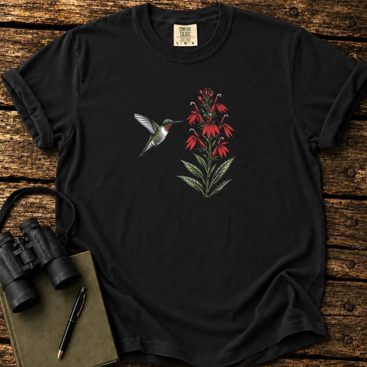 Hummingbird Cardinal Flower T-shirt