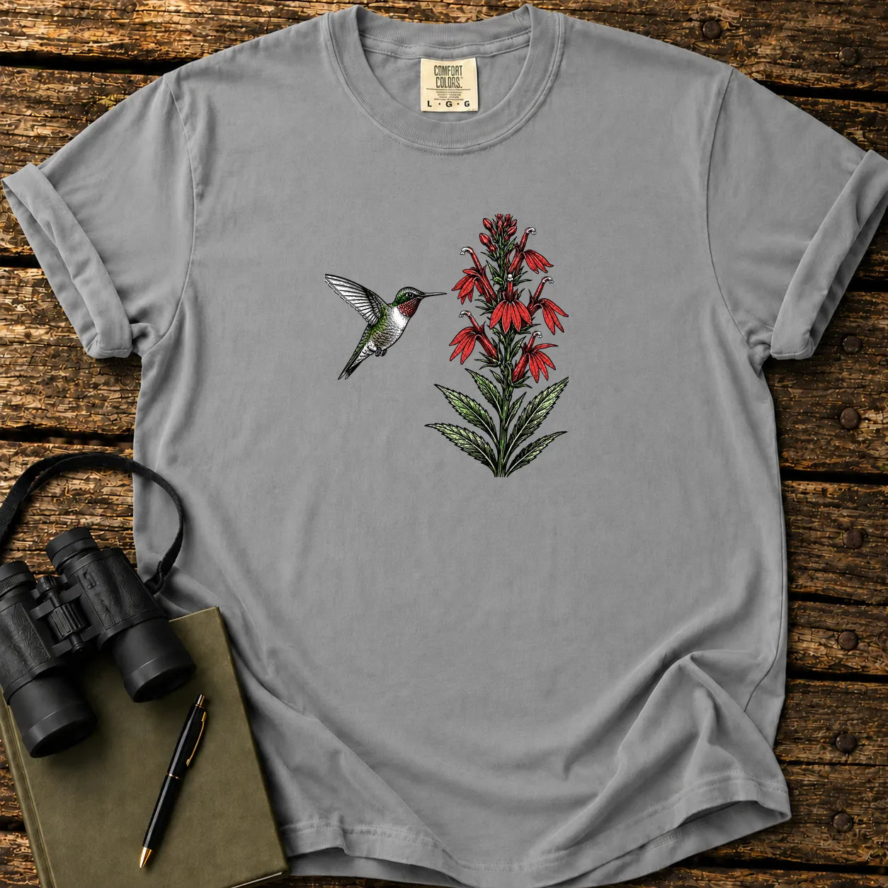 Hummingbird Cardinal Flower T-shirt