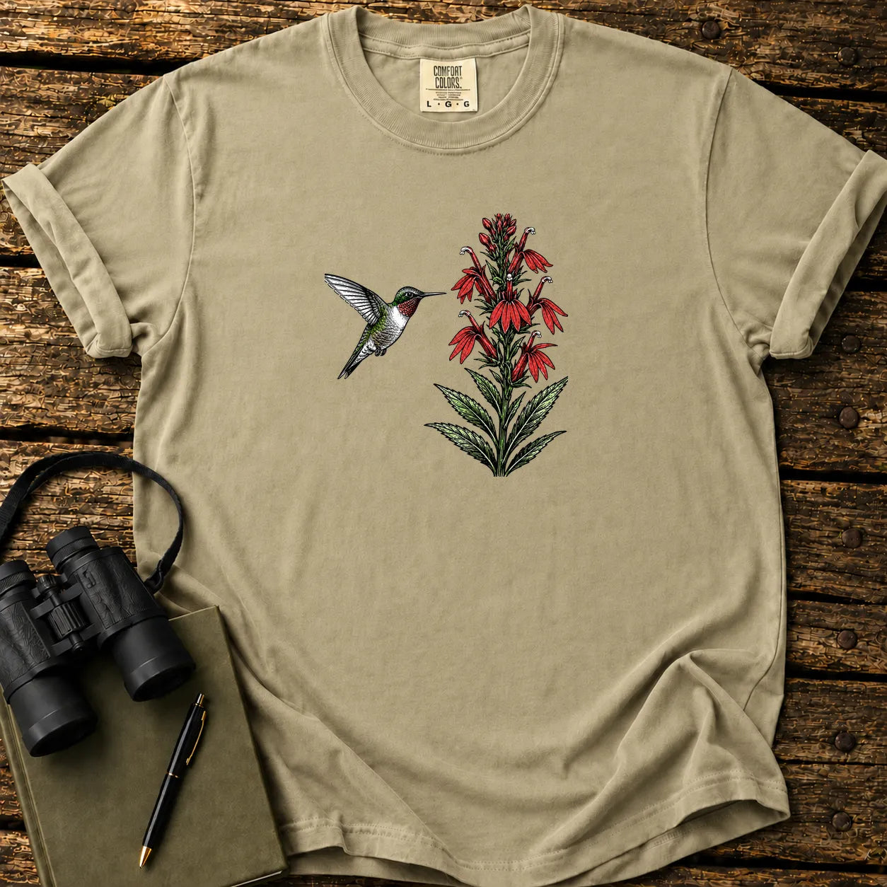 Hummingbird Cardinal Flower T-shirt