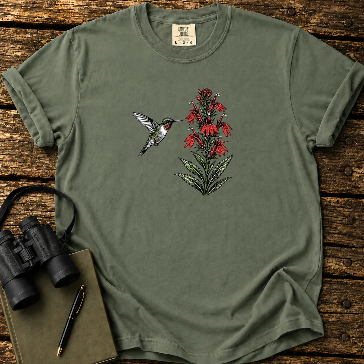 Hummingbird Cardinal Flower T-shirt