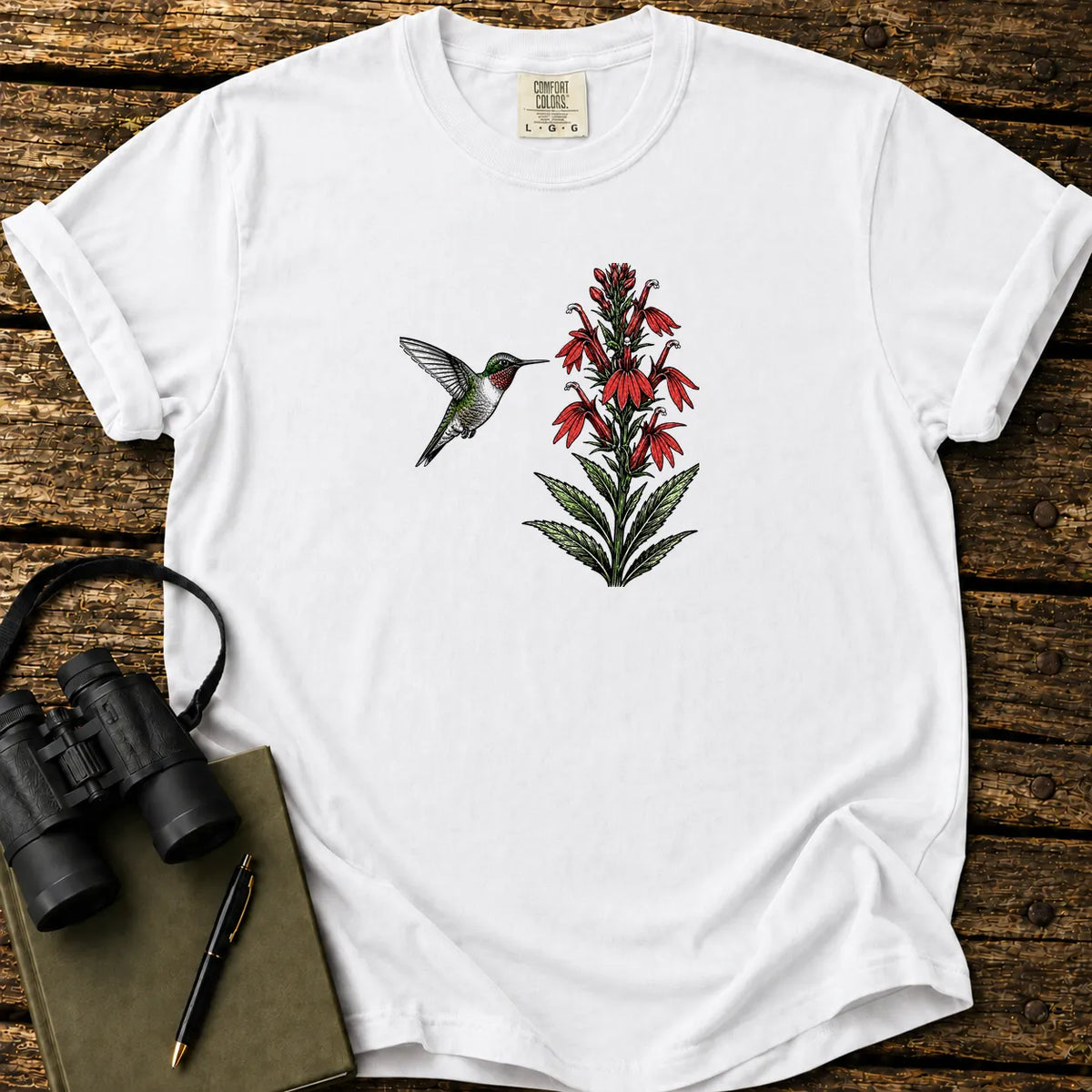 Hummingbird Cardinal Flower T-shirt