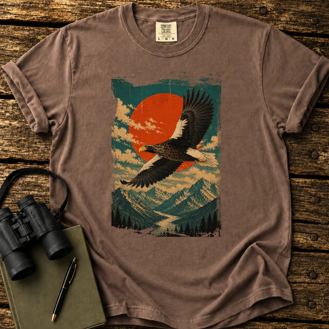 Steller's Sea-Eagle Japanese Print T-shirt