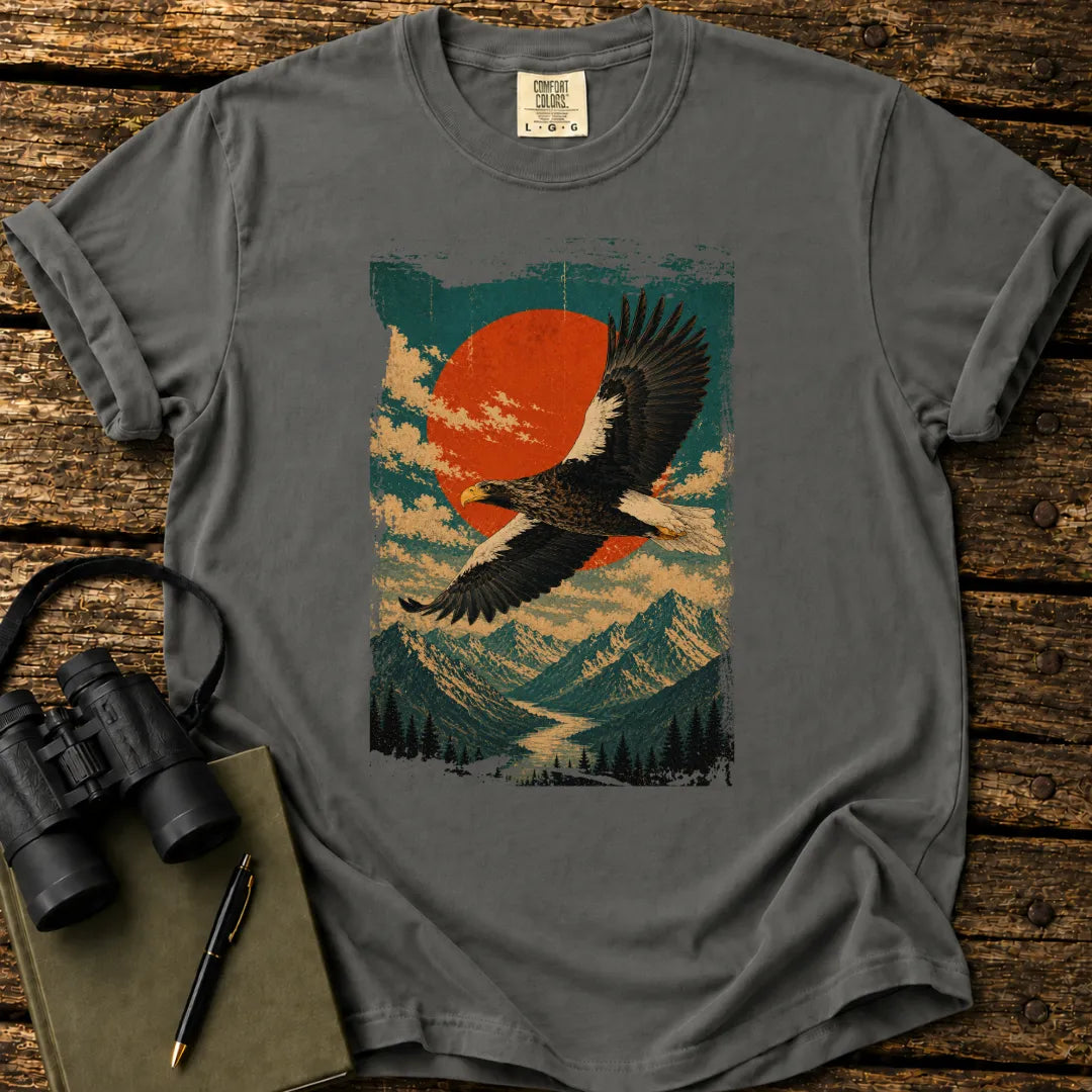 Steller's Sea-Eagle Japanese Print T-shirt