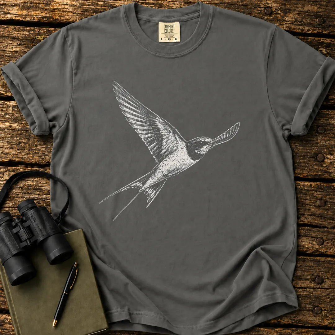 Swallow Linocut T-shirt